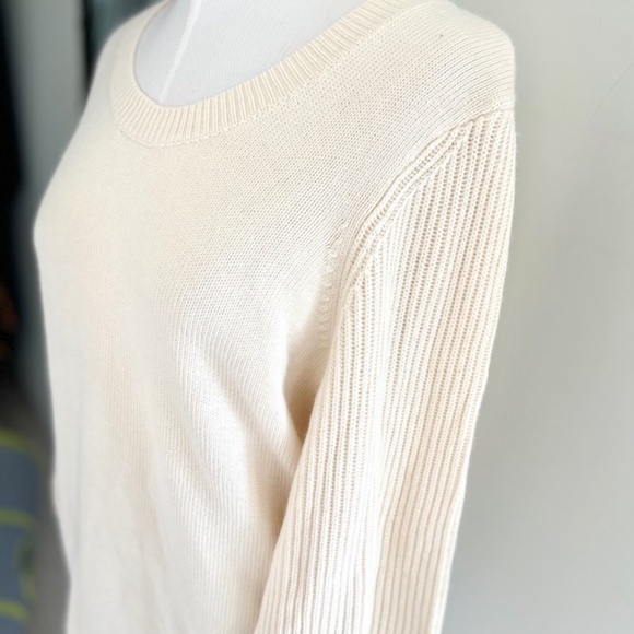 Talbots Bateau Neck Sweater Ivory Angora Rabbit Blend NWT - Picture 6 of 6